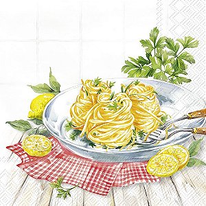Guardanapo Unitario para Decoupage - SPAGHETTI AL LIMONE