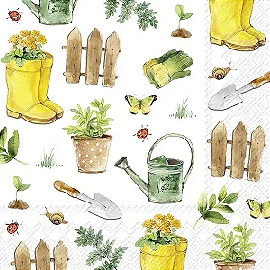 Guardanapo Unitario para Decoupage - GARDENING