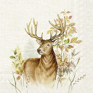 Guardanapo Unitario para Decoupage - HUNTED DEER