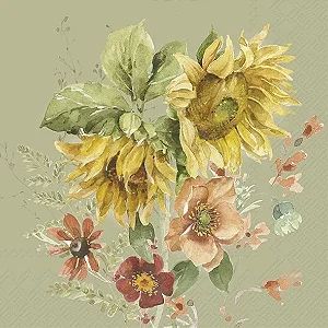 Guardanapos Unitarios para Decoupage - LATE SUMMER FLOWERS