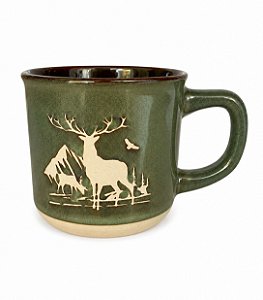 Caneca Deer Vermelha - Verde | Importado da Alemanha