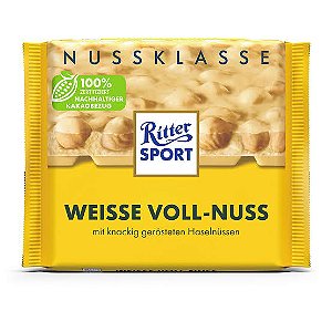 PRÉ VENDA - Chocolate Ritter Sport Weisse Voll-Nuss