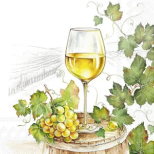 Guardanapo Unitário - VIN BLANC