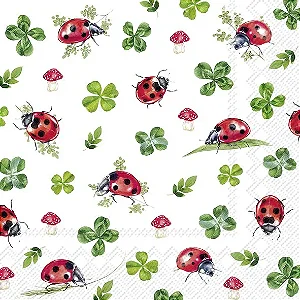 Guardanapo Unitário - LUCKY LADYBUGS