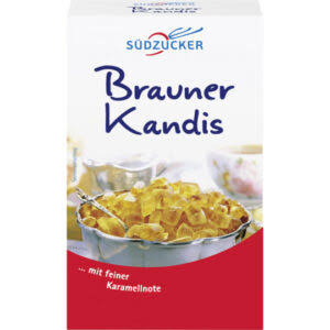 Südzucker Brauner Kandis Zucker 500g - Grandes Cristais de Açúcar Marrom