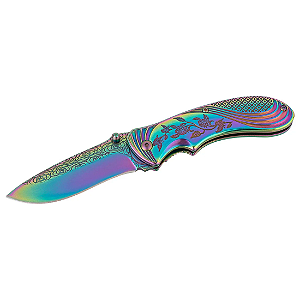 Canivete Colorido - Herbertz CJH Einhandmesser Rainbow