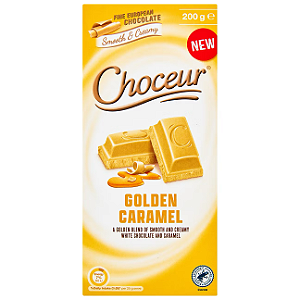Chocolate Branco com caramelo CHOCEUR - Importado da Alemanha