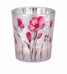 Porta-Velas Decorativo Floral Médio – Importado da Alemanha