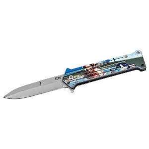 Canivete Herbertz CJH Einhandmesser Pin Up Flugzeug
