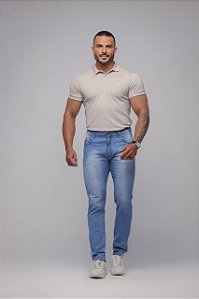 CALÇA MASCULINA SKINNY LYCRA - AZUL CLARO
