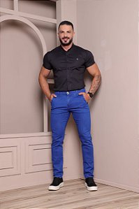 CALÇA MASCULINA JEANS - AZUL CLARO