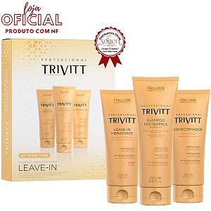 Kit Manutenção Trivitt com Leave-In para cabelo Pós Química