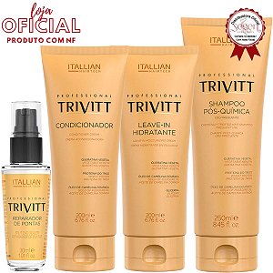 Trivitt Condicionador, Leave-in, Shampoo e Reparador de pontas