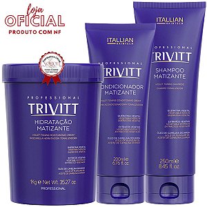 Kit Trivitt Matizante Condicionador, Hidratação 1kg e Shampoo