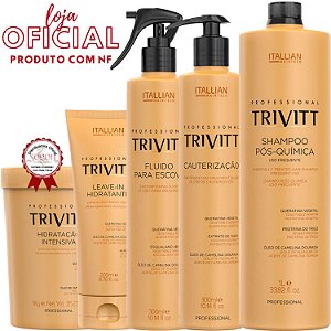 Kit Trivitt Profissional 5 Produtos para Cauterização e Hidratação