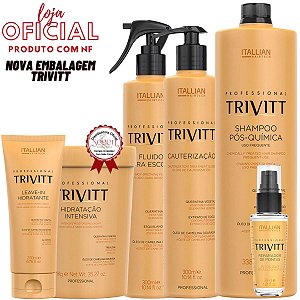 Kit Profissional Trivitt de 6 Produtos para Cauterização e Hidratação