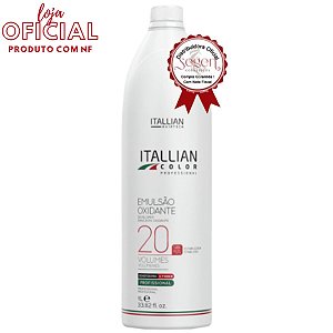 Itallian Color Emulsão Oxidante Estabilizada Oxi 20 Vol. 1 L