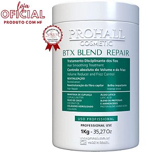 Prohall Botox Blend Repair 1kg Orgânico e Sem Formol para controle de volume e frizz