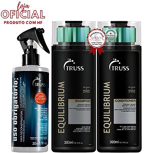 Truss Kit Uso Obrigatório 260ml com Condicionador e Shampoo Equilibrium 300ml