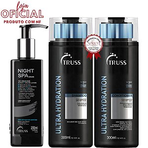 Truss Kit Night Spa 250ml com Condicionador e Shampoo Ultra Hydration 300ml