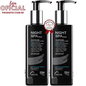 Truss Kit duo - 2 unidades de Night Spa 250ml - Sérum de Tratamento Noturno para Hidratação profunda
