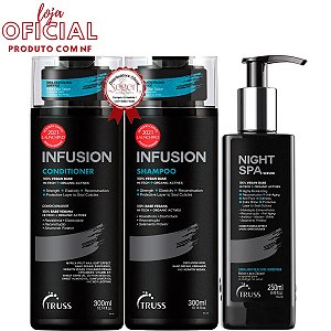 Truss Kit Night Spa 250ml com Condicionador 300ml e Shampoo infusion 300ml