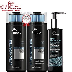 Truss Kit Hair Protector 250ml com Condicionador e Shampoo Ultra Hydration 300ml