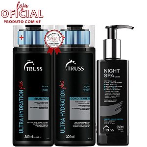 Truss Kit Night Spa 250ml com Condicionador 300ml e Shampoo Ultra Hydration Plus 300ml