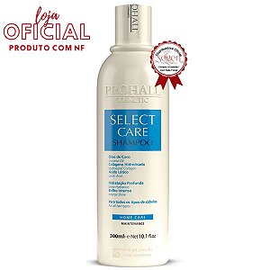Prohall Shampoo Select Care Home Care 300ml Hidratação Profunda e Brilho Intenso para Todos Tipos de Cabelo