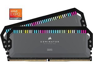 MEMORIA CORSAIR DOMINATOR PLATINUM RGB AMD EXPO SDRAM DDR5 32GB KIT 2x16GB 6000MHZ