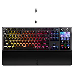 TECLADO CORSAIR GALLEON 100 SD RGB MECANICO WIRED STREAM DECK-INTEGRADO SWITCHES MLX PULSE DOUBLE-SHOT FLASHTAP SOCD 8,000HZ BLACK