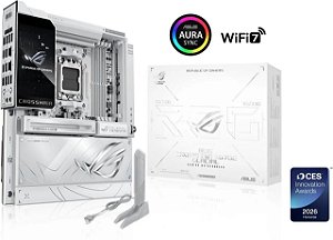 PLACA MAE ASUS ROG CROSSHAIR X870E GLACIAL PCI-E 5.0 DDR5 USB4 M.2 WIFI 7 E-ATX AM5