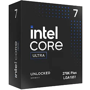 PROCESSADOR INTEL CORE ULTRA 7 270K PLUS SERIES 2 ARROW LAKE 24-CORE (8P+16E) 5.5GHZ 125W LGA 1851 BX80768270K