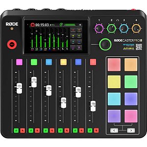 MIXER RODE RODECASTER PRO II ALL-IN-ONE PARA MUSIC PODCASTING STREAMING CRIADOR DE CONTEUDO