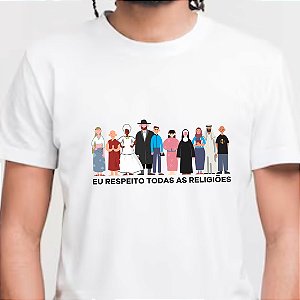 Camiseta Respeito Todas As Religiões