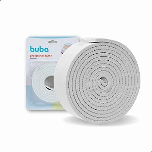 Protetor De Quina e Borda Flexível para Bebê Branco 2m Buba