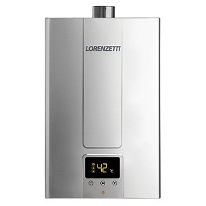 Aquecedor de Água a Gás Lorenzetti 1600DE Inox Digital Bivolt GN