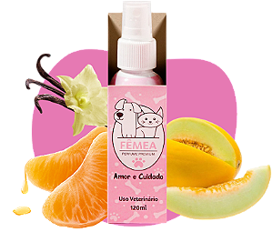 Perfume Cheirinho PET Amor e Cuidado FÊMEA 120ml - Cães e Gatos