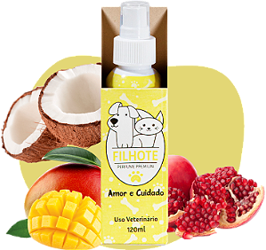 Perfume Cheirinho PET Amor e Cuidado FILHOTE 120ml - Cães e Gatos