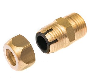 Adaptador P Mangueira De Cobre 1/2 Macho Fogão Gás Bico 3/8