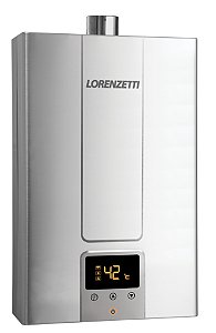 Aquecedor De água A Gás Lorenzetti Lz 2000 De-i (inox) 20 Litros Glp
