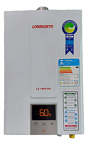 Aquecedor De Água A Gás Lorenzetti Lz 1600 DE B 15 Litros Gn
