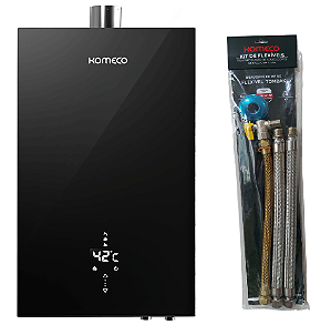 Aquecedor A Gás Komeco Ko 21 Black Decor 21 litros Glp E Kit