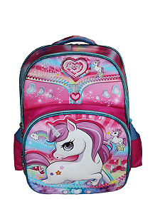 Mochila Feminina Infantil Colorida Unicórnio ( 2359 )