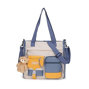 Bolsa Feminina Duas Cores Média ( 8807 )