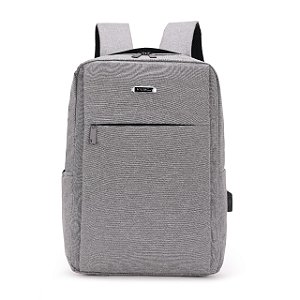 Mochila Masculina para Faculdade/Trabalho Entrada USB Impermeável Notebook (A01)