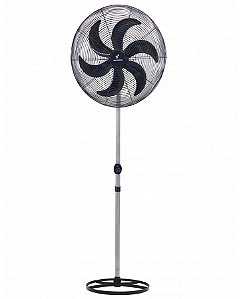 Ventilador de Coluna 65 cm Preto com Grade Em Pintura Epóxi Preta