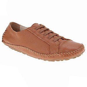 Mocassim Tenis Feminino Couro Natural Legítimo Sola Baixa Flexivel Confortável