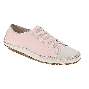 Mocassim Tenis Feminino Couro Natural Legítimo Sola Baixa Flexivel Confortável Fashion Bicolor