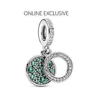 Pingente verde brilhante